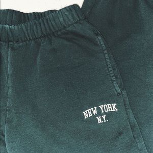 PacSun Dark Green New York Sweatpants